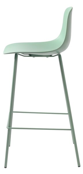 Svijetlo zelena plastična barska stolica (visine sjedala 67,5 cm) Whitby – Unique Furniture