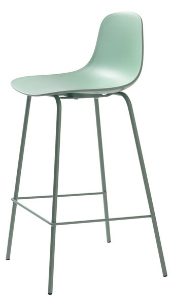 Svijetlo zelena plastična barska stolica (visine sjedala 67,5 cm) Whitby – Unique Furniture