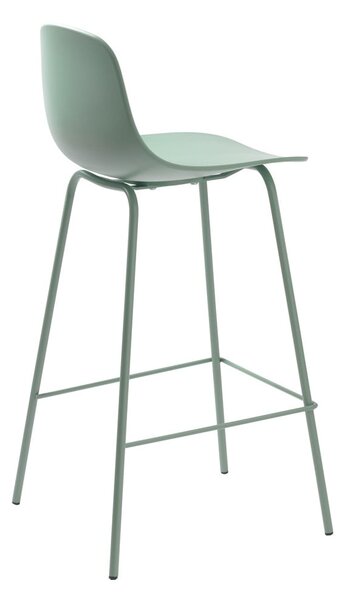 Svijetlo zelena plastična barska stolica (visine sjedala 67,5 cm) Whitby – Unique Furniture