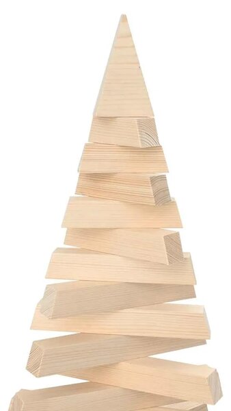 Drveno božićno drvce za dekoraciju 210 cm Čvrsto drvo bor - 210 cm Prirodna (neobrađena)