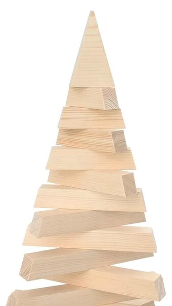 Drveno božićno drvce za dekoraciju 210 cm Čvrsto drvo bor - 210 cm Prirodna (neobrađena)