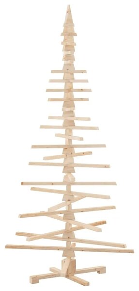 Drveno božićno drvce za dekoraciju 210 cm Čvrsto drvo bor - 210 cm Prirodna (neobrađena)