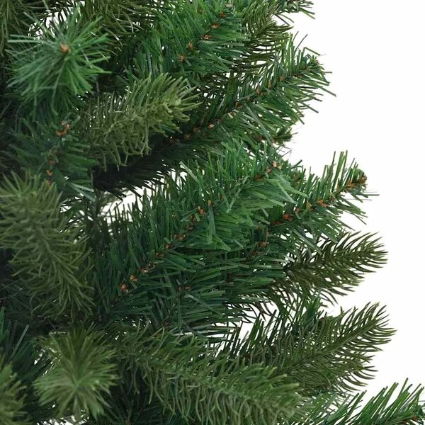 Umjetno božićno drvce s 150 LED svjetlima Zelena 75 cm PE i PVC - 75 cm s LED-ima i ljubičastim kuglicama