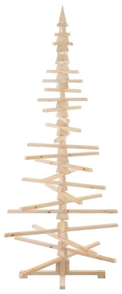 Drveno božićno drvce za dekoraciju 210 cm Čvrsto drvo bor - 210 cm Prirodna (neobrađena)