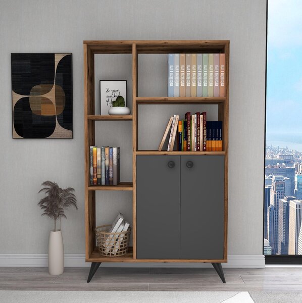 Zondo.hr Regal Pudede (orah svijetli + antracit). Akcija -30%. 1092973