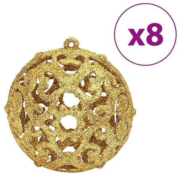Božićne kuglice 100 kom zlatne i crvena boja vina 3/4/6 cm - Crvena i zlatna
