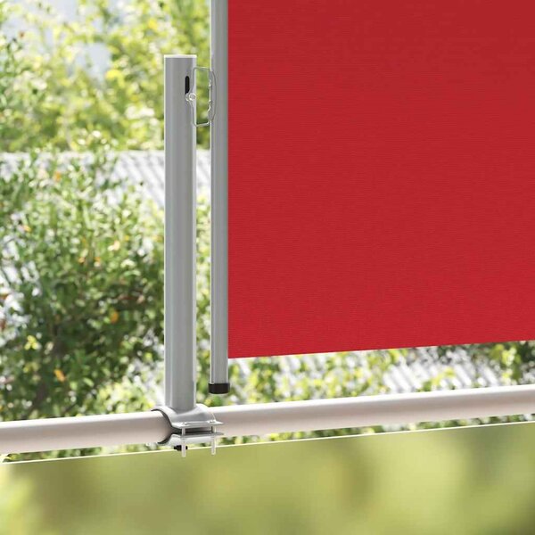 Uvlačiva bočna tenda za terasu 100 x 300 cm crvena - Crvena / 100 x 300 cm