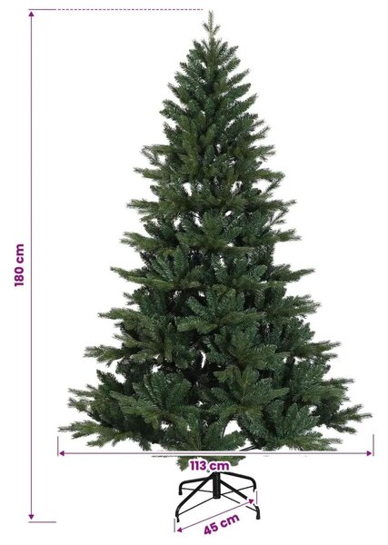 Umjetno božićno drvce s kuglicom 180 cm 300 LED lampica - 180 cm s LED-ima i ružičastim lopticama