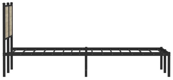 Metalni okvir kreveta bez madraca boja hrasta sonome 120x200 cm - Smeđa / 120 x 200 cm