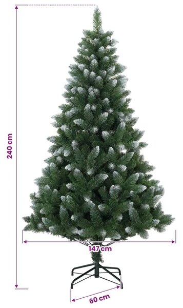 Umjetno božićno drvce 240 cm PVC i metal Zelena - 240 cm