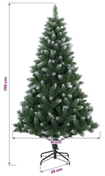 Umjetno božićno drvce 150 cm PVC i metal Zelena - 150 cm