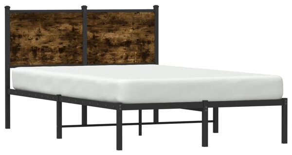 Metalni okvir kreveta bez madraca boja hrasta 120x190 cm - Smeđa / 120 x 190 cm