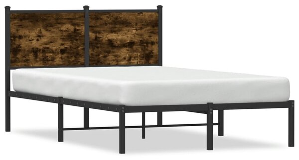 Metalni okvir kreveta bez madraca boja hrasta 120x190 cm - Smeđa / 120 x 190 cm