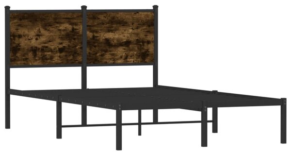 Metalni okvir kreveta bez madraca boja hrasta 120x190 cm - Smeđa / 120 x 190 cm