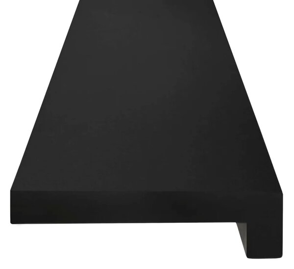 Step treads 2 kom. 100 x 30 x 2 cm Crna Čvrsto drvo bukve - Crna 100 x 30 x 2 cm 2