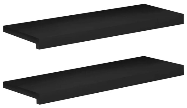 Step treads 2 kom. 70 x 30 x 2 cm Crna Čvrsto drvo bukve - Crna 70 x 30 x 2 cm 2