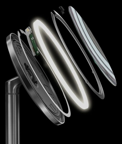 Kozmetičko ogledalo s osvjetljenjem/povećavajuće (5x) ø 20 cm Sensor Trio – simplehuman