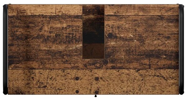 Set ormarića za kupaonicu 3 kom. Staro drvo 40 x 36 x 109 5 cm - Staro drvo Kupaonski ormarić (2 vrata) + viseći ormarić + kupao