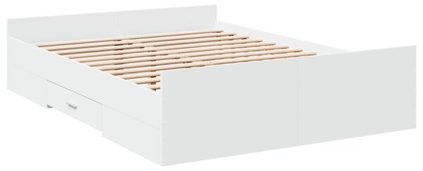 Okvir kreveta s ladicama bez madraca bijeli 135x190 cm - Bijela / 135 x 190 cm