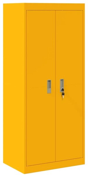 Ormarić za pohranu 2 kom. Žuta boja senfa 60 x 40 x 210 cm - Žuta boja senfa 60 cm 140 cm
