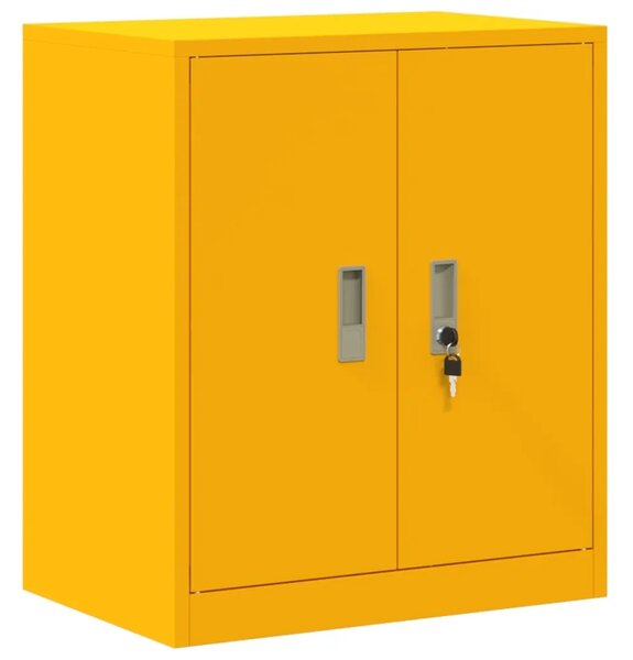 Ormarić za pohranu 2 kom. Žuta boja senfa 60 x 40 x 210 cm - Žuta boja senfa 60 cm 140 cm