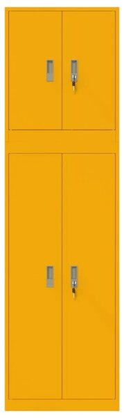 Ormarić za pohranu 2 kom. Žuta boja senfa 60 x 40 x 210 cm - Žuta boja senfa 60 cm 140 cm