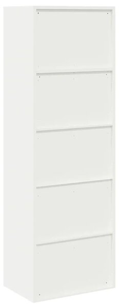 Ormarić za pohranu 2 kom. 60 x 40 x 180 cm Čelik - Bijeli 60 cm 140 cm