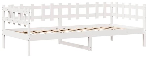 Dnevni krevet s ladicama bez madraca 90x200 cm masivno drvo - Bijela / 90 x 200 cm