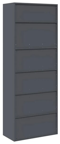 Ormarić za pohranu 2 kom. Antracit 80 x 40 x 210 cm Čelik - Antracit 80 cm 140 cm