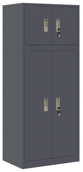 Ormarić za pohranu 2 kom. Antracit 60 x 40 x 145 cm Čelik - Antracit 60 cm 105 cm