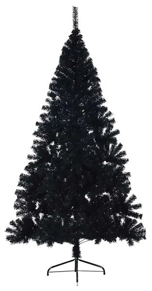 Umjetno predsvijetljeno božićno drvce Crna 240 cm PVC - Crna 240 cm bez perlica