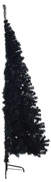 Umjetno predsvijetljeno božićno drvce Crna 240 cm PVC - Crna 240 cm bez perlica