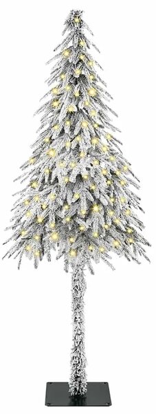 Božićno drvce s 150 LED svjetlima Bijelo 120 cm PE i čelik - 120 cm s LED-icama