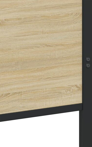 Metalni okvir kreveta bez madraca boja hrasta sonome 140x200 cm - Smeđa / 140 x 200 cm
