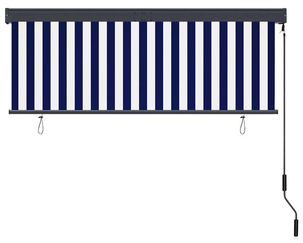 Vanjska roleta 160 x 250 cm plavo-bijela - Plava / 160 x 250 cm