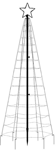 LED Božićno drvce s bodljama 220 LED-ica topla bijela 180 cm (samo AU) - Topla bijela 180 cm