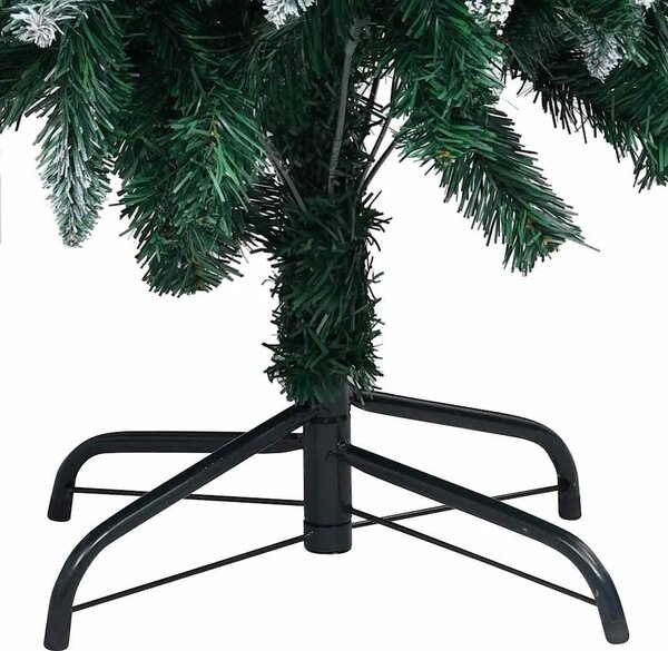 Umjetna božićna jelka s LED svjetlima i setom kuglica i češerima 180 cm - sa 61 ružičastozlatnom kuglicom 180 x 100 cm