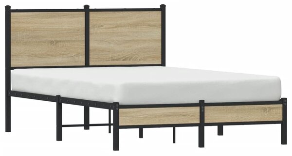 Metalni okvir kreveta bez madraca boja hrasta sonome 120x190 cm - Smeđa / 120 x 190 cm