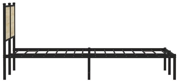 Metalni okvir kreveta bez madraca boja hrasta sonome 140x190 cm - Smeđa / 140 x 190 cm