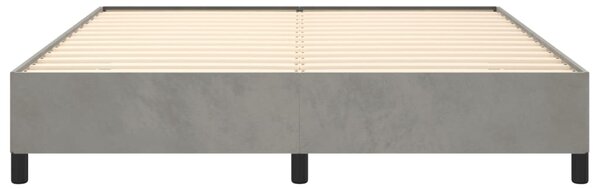 Okvir kreveta bez madraca svjetlosivi 180x200 cm baršunasti - Siva / 180 x 200 cm