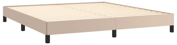Okvir kreveta boja cappuccina 160x200cm umjetna koža - Smeđa / 160 x 200 cm