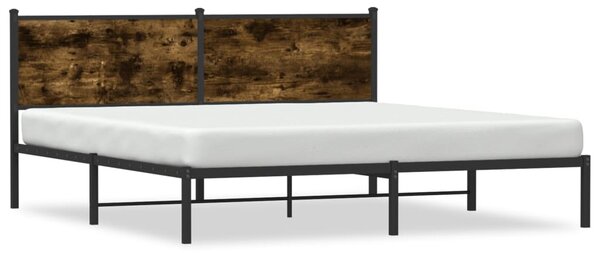 Metalni okvir kreveta bez madraca boja hrasta 160x200 cm - Smeđa / 160 x 200 cm