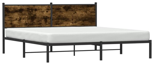 Metalni okvir kreveta bez madraca boja hrasta 160x200 cm - Smeđa / 160 x 200 cm