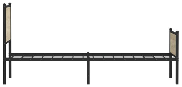 Metalni okvir kreveta bez madraca boja hrasta sonome 100x200 cm - Smeđa / 100 x 200 cm