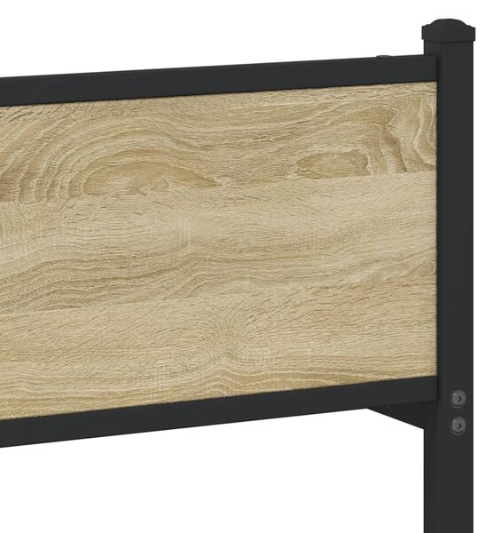 Metalni okvir kreveta bez madraca boja hrasta sonome 100x200 cm - Smeđa / 100 x 200 cm