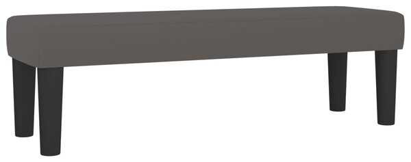 Krevet s oprugama i madracem sivi 140x190 cm od umjetne kože - Siva / 140 x 190 cm