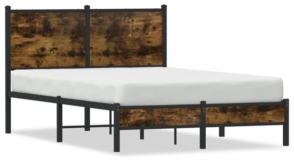 Metalni okvir kreveta bez madraca boja hrasta 120x200 cm - Smeđa / 120 x 200 cm