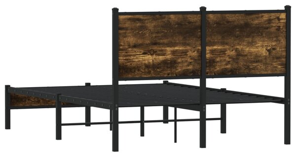 Metalni okvir kreveta bez madraca boja hrasta 120x200 cm - Smeđa / 120 x 200 cm