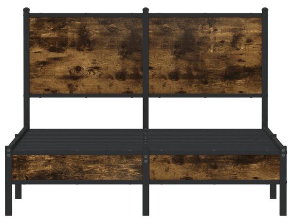 Metalni okvir kreveta bez madraca boja hrasta 120x200 cm - Smeđa / 120 x 200 cm