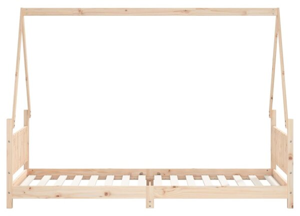 Okvir za dječji krevet 80 x 200 cm od masivne borovine - Smeđa / 80 x 200 cm